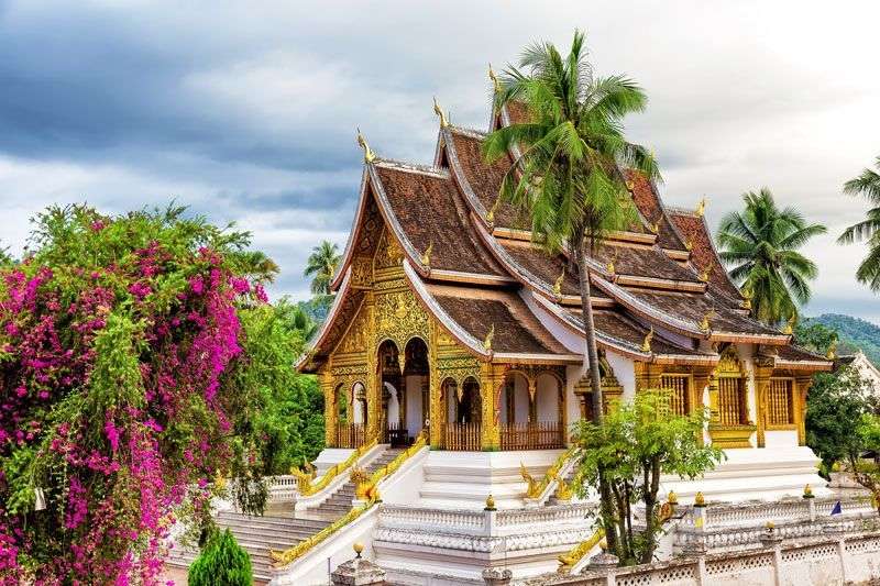 In Luang Prabang heb je veel prachtige tempels<br>